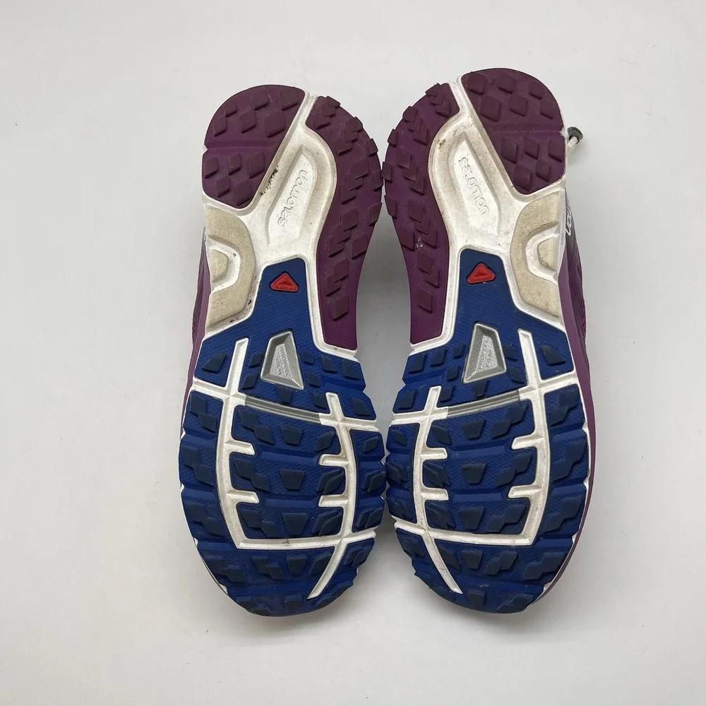 Salomon Sneakers Womens 7.5 Sense Pro Max 392488 Purple Athletic Trail Gym Shoes